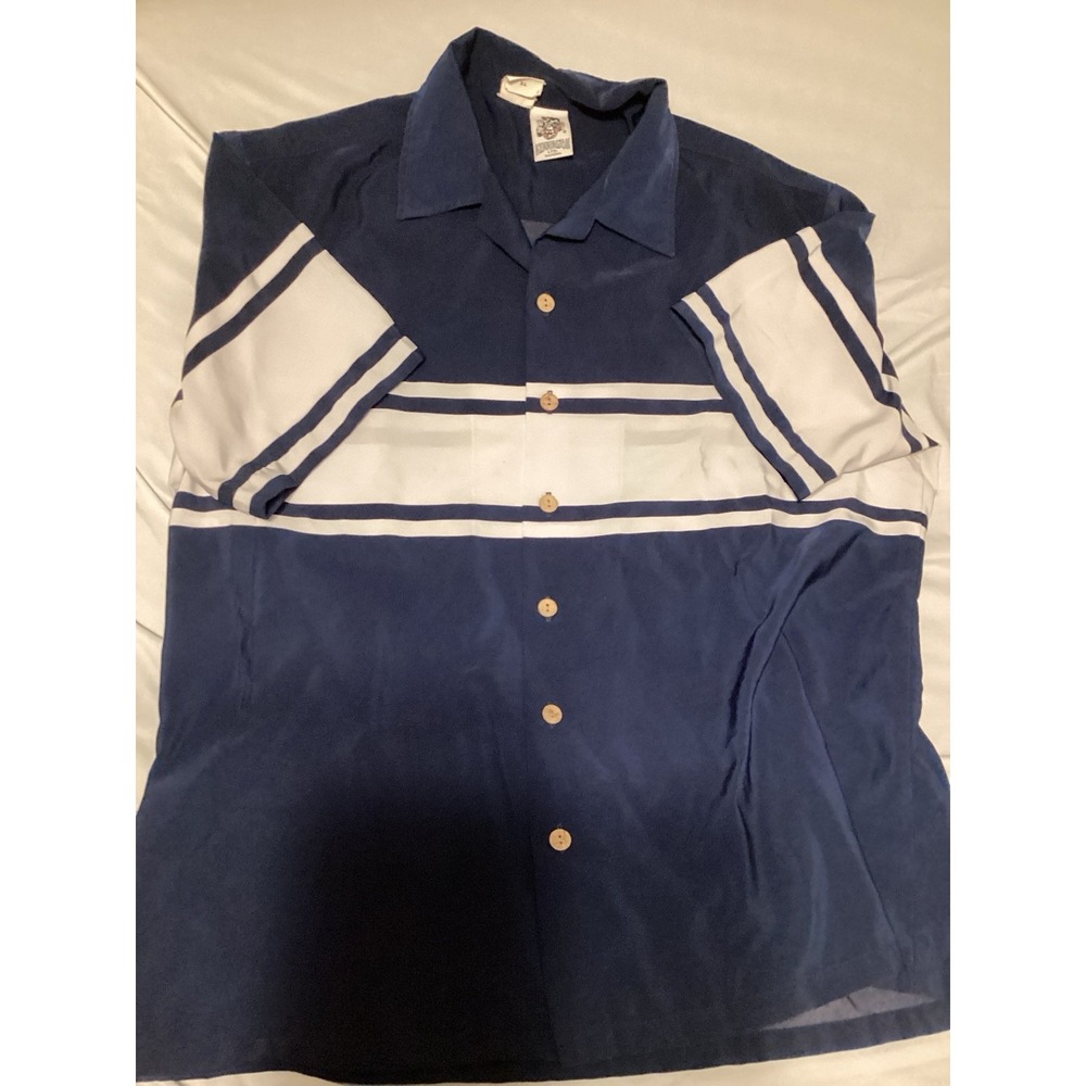 Vintage Kennington Wood Buttons Polo Shirt Mens XL